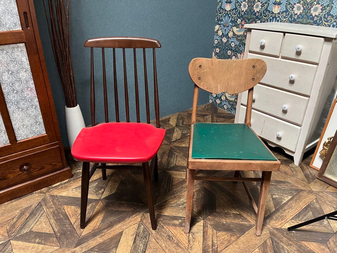 レトロチェア 椅子 当時物 昭和レトロ インテリア アンティーク レトロポップ