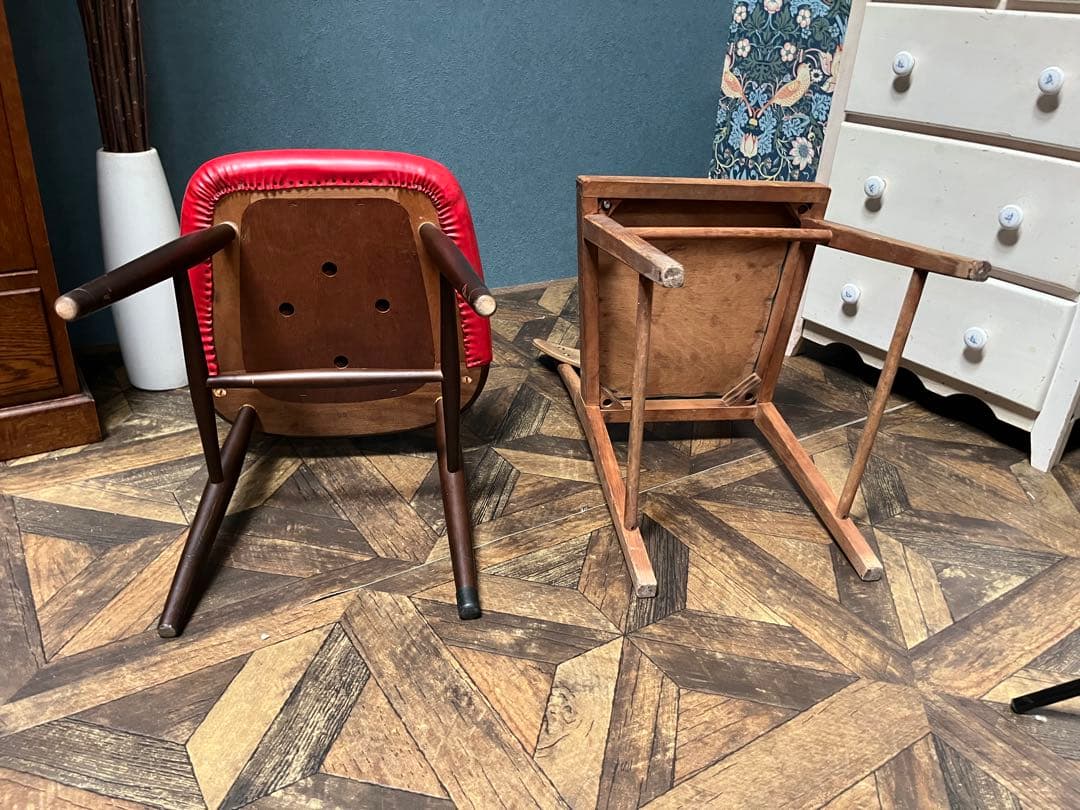 レトロチェア 椅子 当時物 昭和レトロ インテリア アンティーク レトロポップ