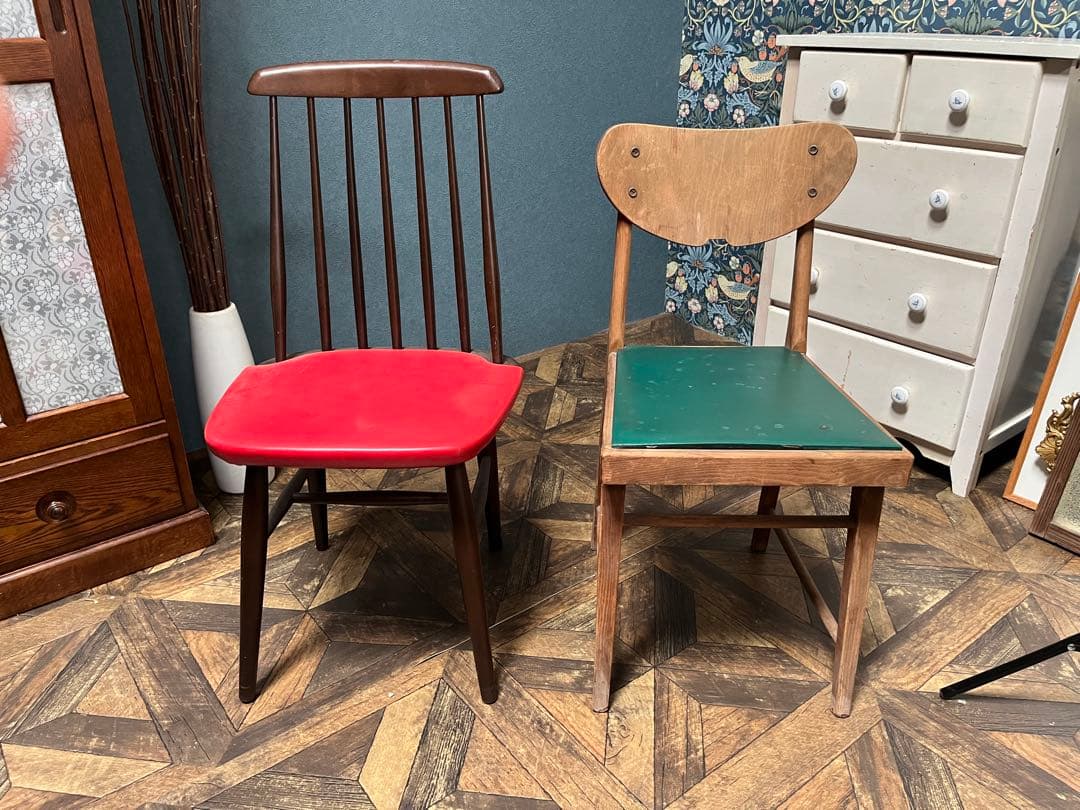 レトロチェア 椅子 当時物 昭和レトロ インテリア アンティーク レトロポップ