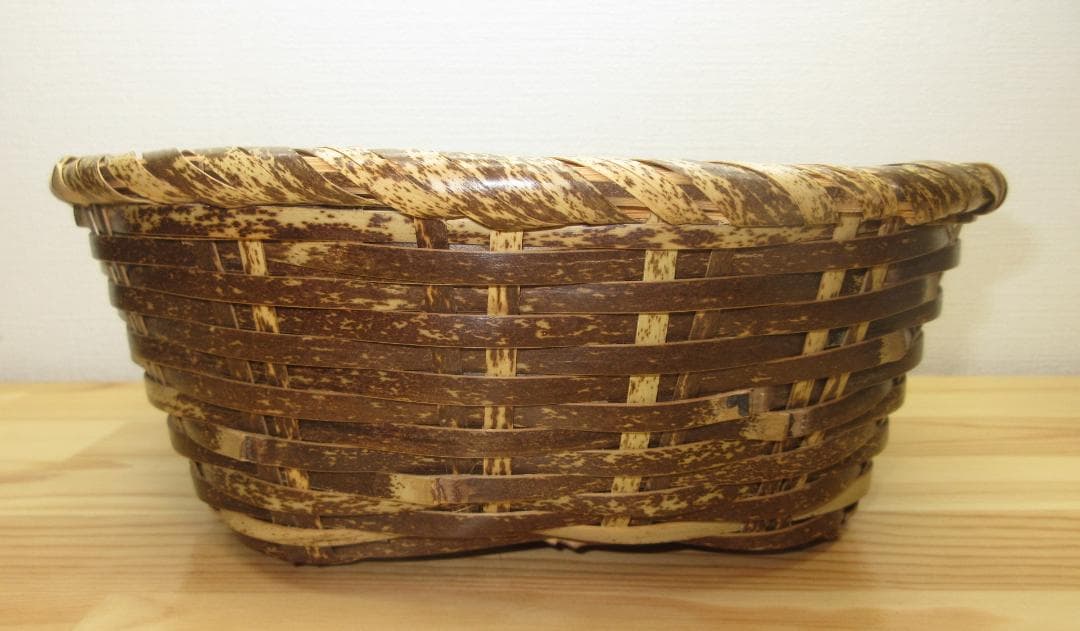 送料込【逢絢亭・新品】茶道具 水屋道具 炭斗 さざえ籠 風炉用 木製 紙箱入り