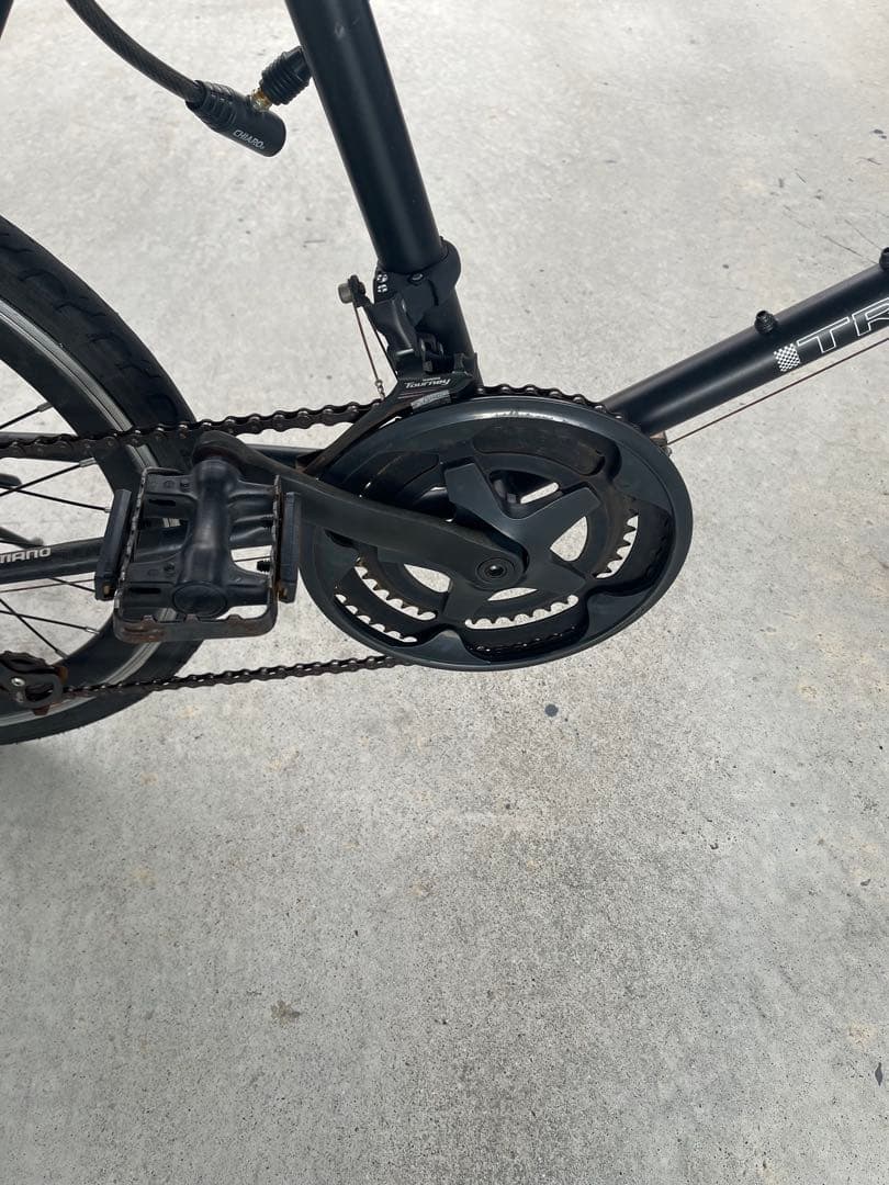 直接引き取り　ミニベロ ブラック ドロップハンドル　ロードバイク