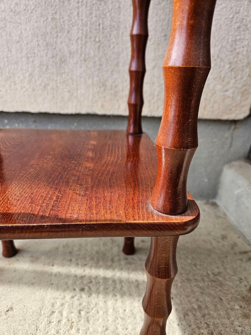 ジャパンヴィンテージ 木製の飾り台 花台 棚 オープンラック シェルフ