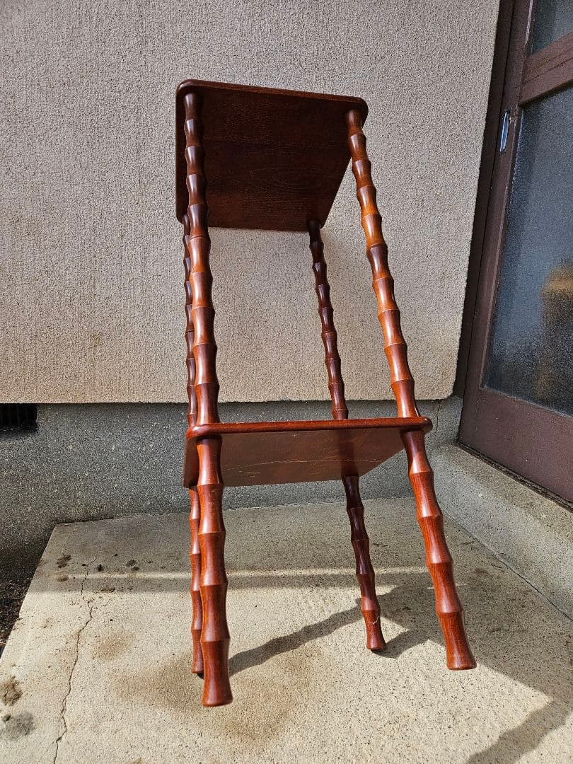 ジャパンヴィンテージ 木製の飾り台 花台 棚 オープンラック シェルフ