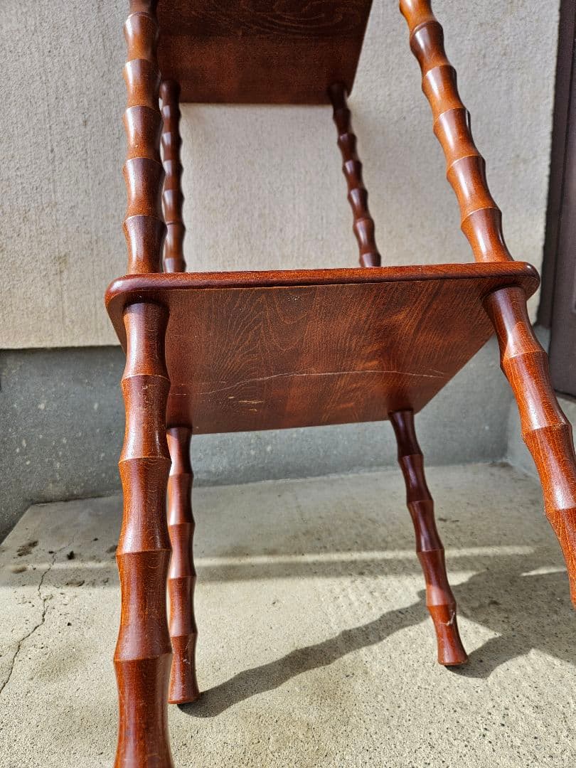 ジャパンヴィンテージ 木製の飾り台 花台 棚 オープンラック シェルフ