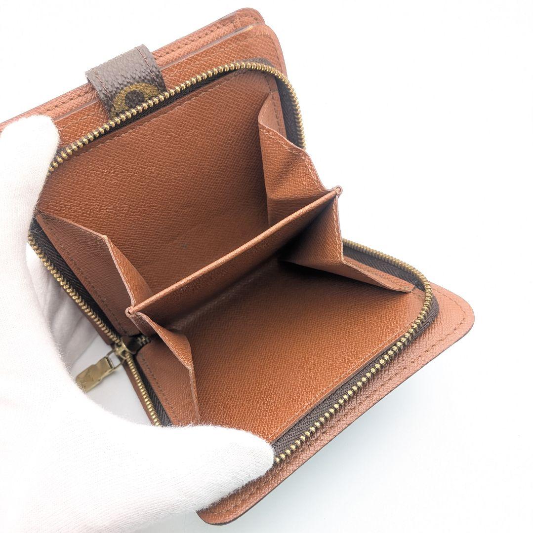 ルイヴィトン LOUIS VUITTON モノグラム コンパクトジップ 二つ折り