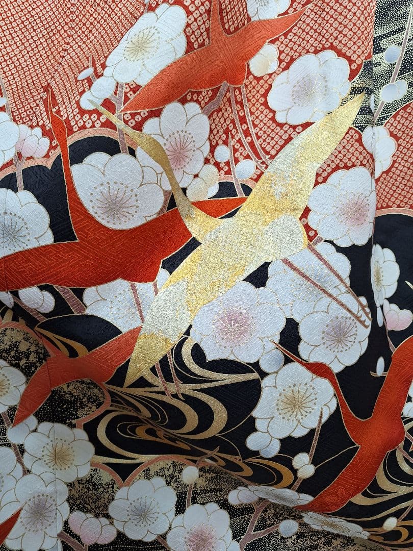 着物リメイクワンピース3642