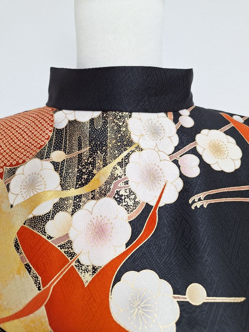 着物リメイクワンピース3642