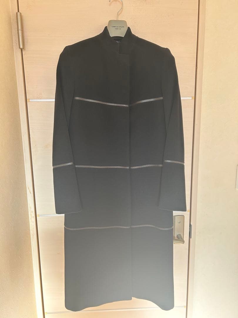 【美品】GUCCI グッチ　スタンドカラー　ロングコート　ウールカシミヤ黒