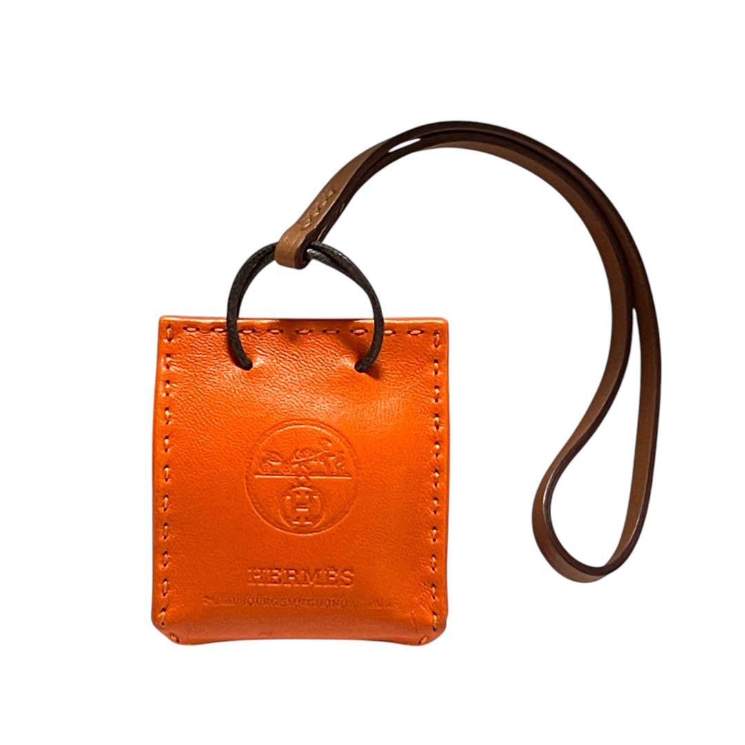 エルメス 小物 サックオランジュ バッグチャーム Ｄ刻印 ショッパー
