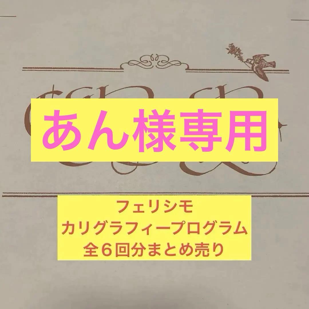 【フェリシモ・未使用】カリグラフィーレッスンプログラム(全6回分一式セット)