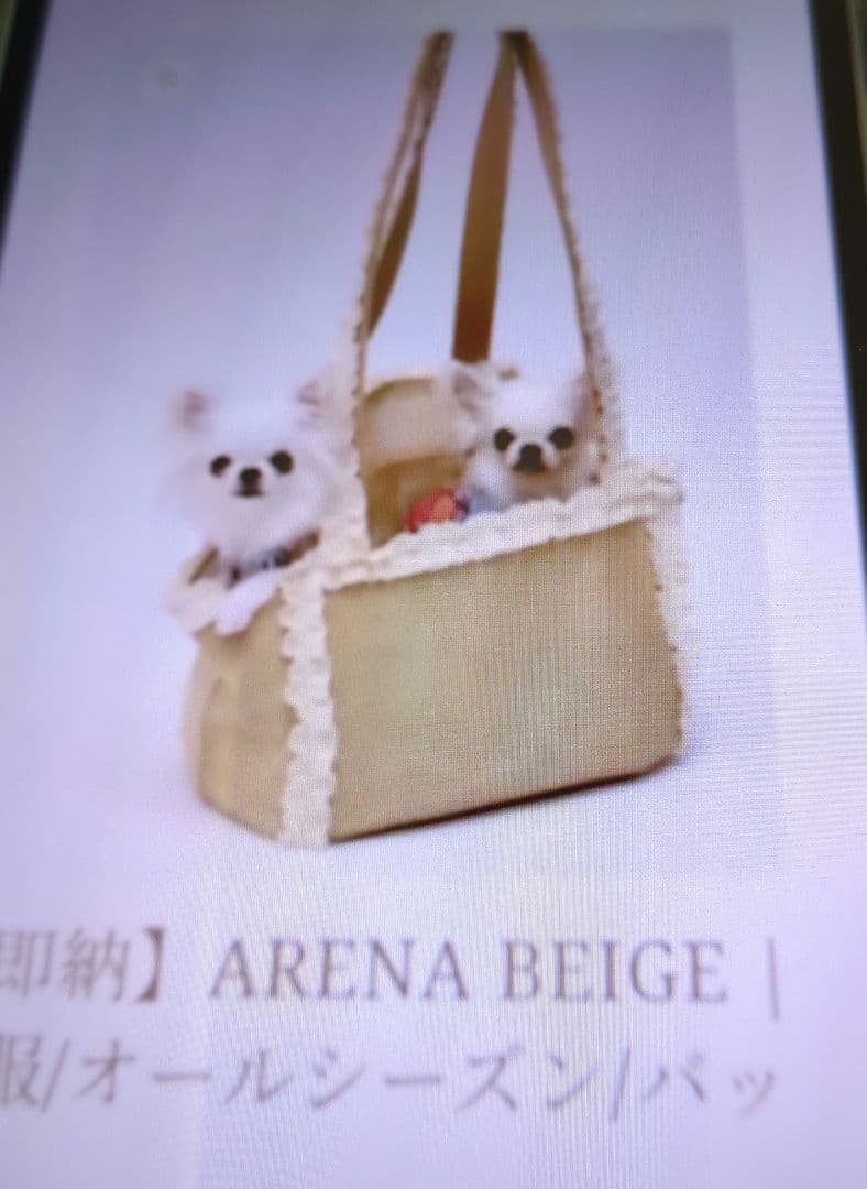 Trilly tutti brilli ARENA BEIGE メッシュバッグ