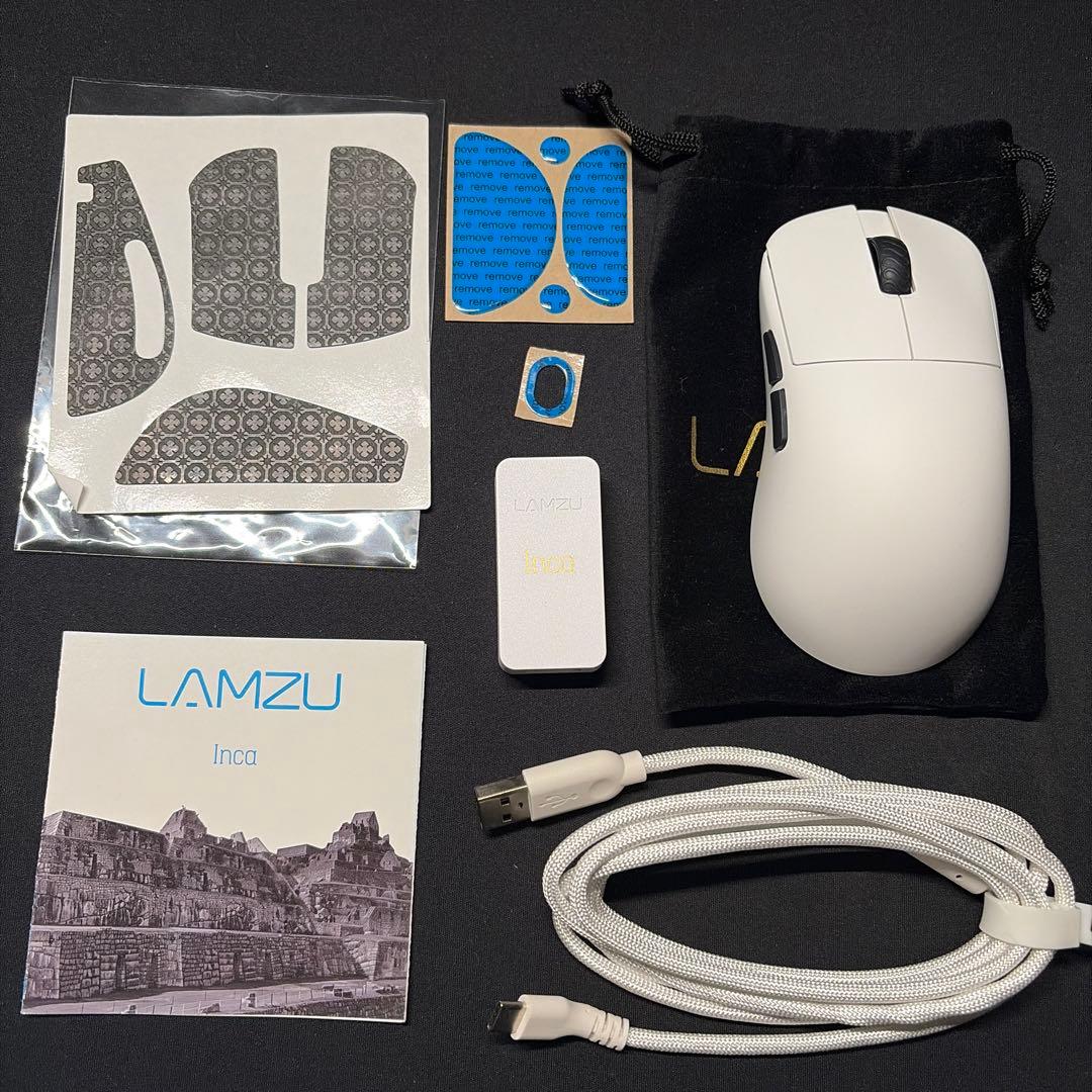 マウス・トラックボール Lamzu Inca White