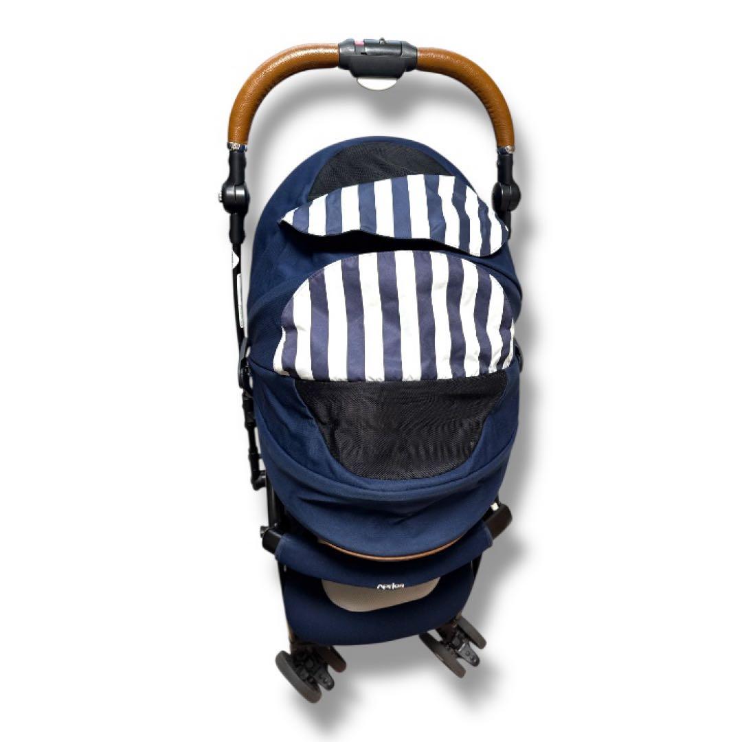 美品✨アップリカ ラクーナ ビッテ クッションネイビー　XNA ab型