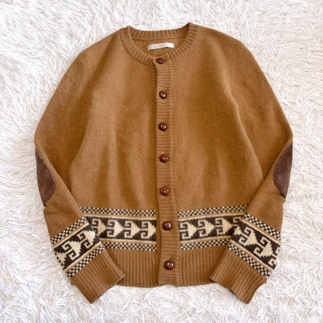 02AW ナンバーナイン カーディガン ジョージ期 アンゴラ エルボーパッチ 3