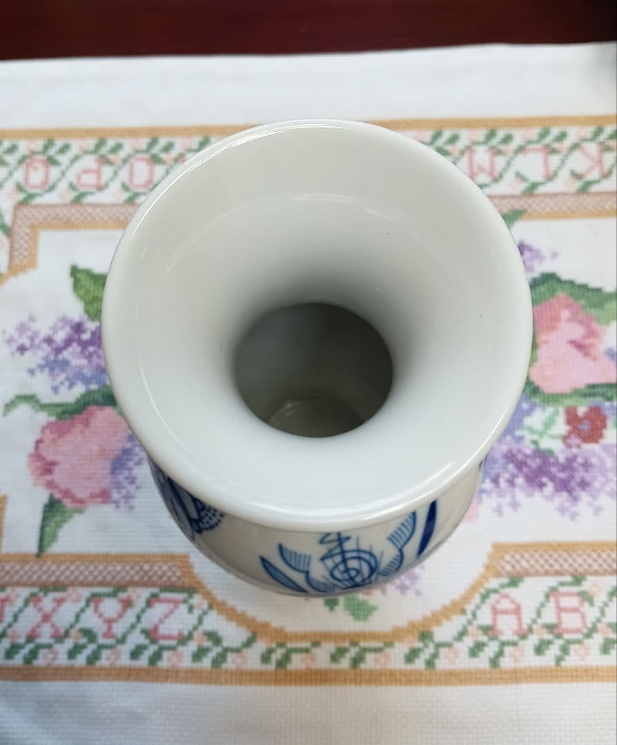 マイセン花瓶　ブルーオニオン