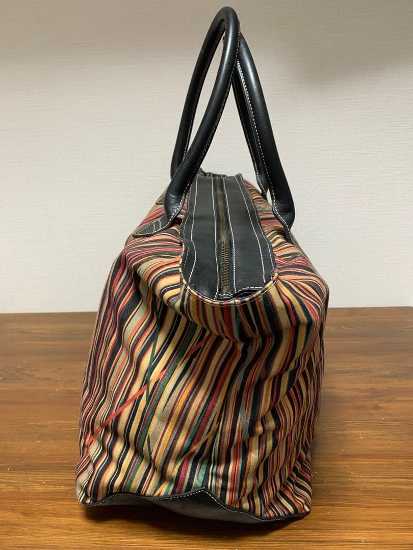 [PAUL SMITH] ヴィンテージマルチストライプ ラージトートバッグ