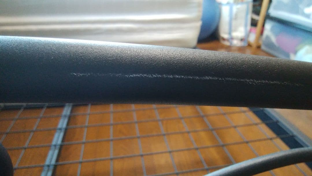 アイアンセミダブルベッド　黒