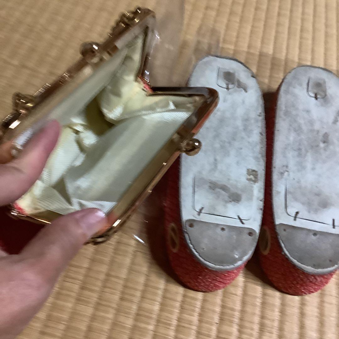 七五三七歳用フルセット　帯幅18センチ　草履21センチ絞りお守り付き