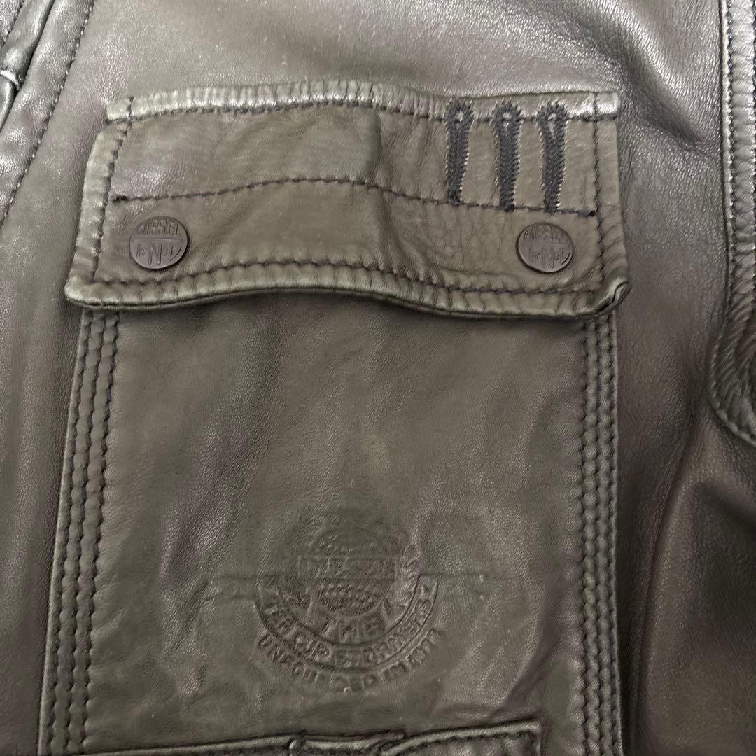 ®︎　　diesel leather jacket archive