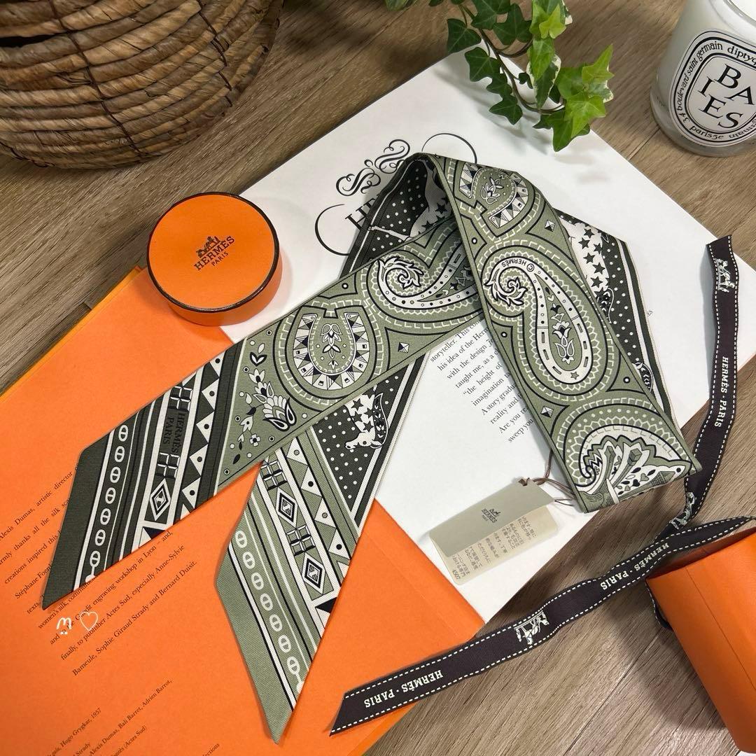 新作HERMESエルメス　ツイリー　シュヴァルドゥクールバンダナ26SS野村大輔