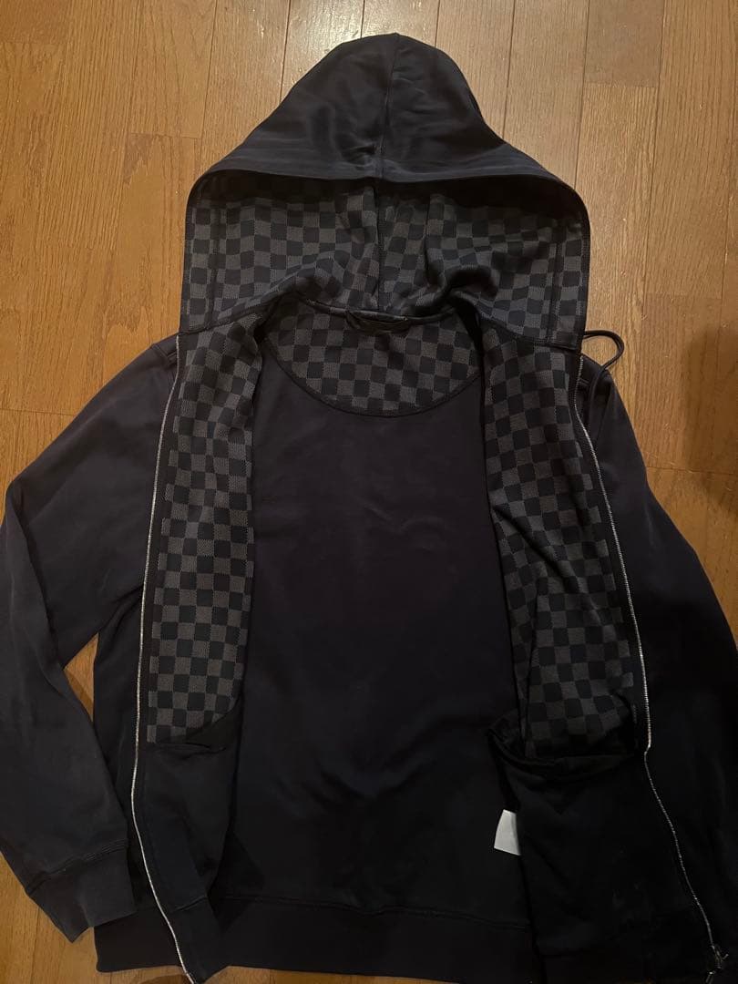 Louis Vuitton ダミエ　ブラックパーカー フルジップ