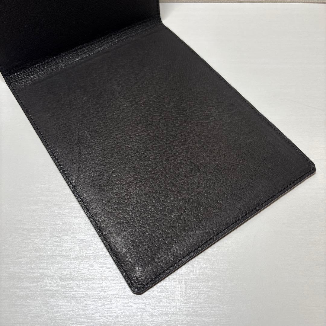 k*u様 オールレザー スナップパッド A5 クロスグレインレザー Black