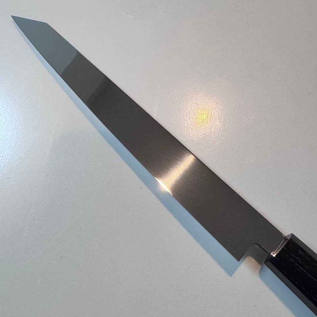【特価限定】270mm 切付柳刃包丁 鏡面　黒檀八角柄 刺身包丁 全鋼