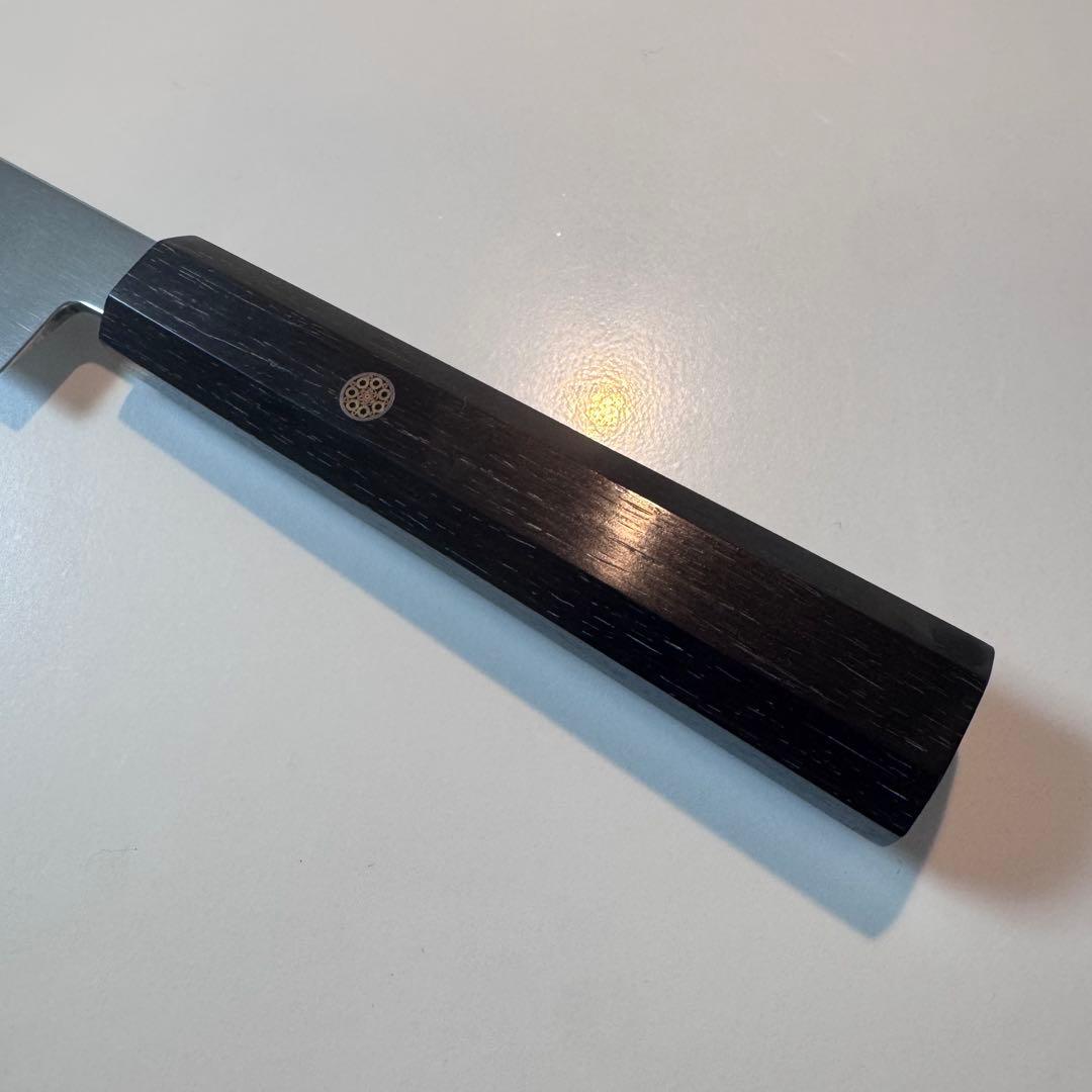 【特価限定】270mm 切付柳刃包丁 鏡面　黒檀八角柄 刺身包丁 全鋼