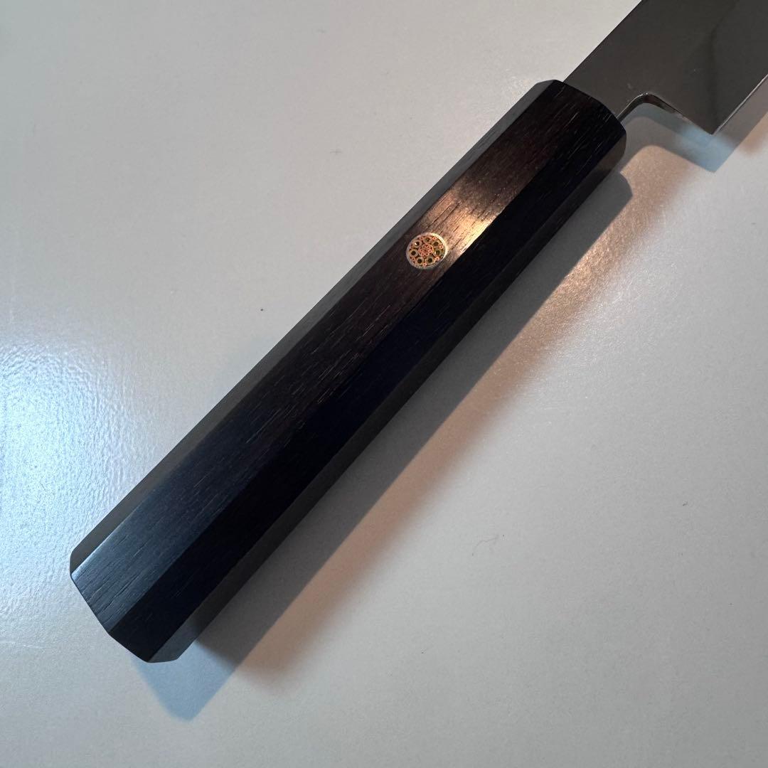 【特価限定】270mm 切付柳刃包丁 鏡面　黒檀八角柄 刺身包丁 全鋼