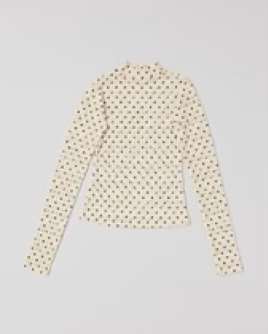 トップス POPPY DOT LACE SEE-THROUGH TOP