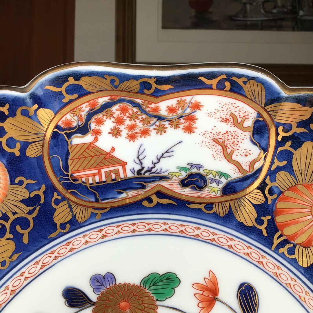 『未使用・痛み品』　其泉　『琳派古伊万里　盛皿・中』　大皿　32cm