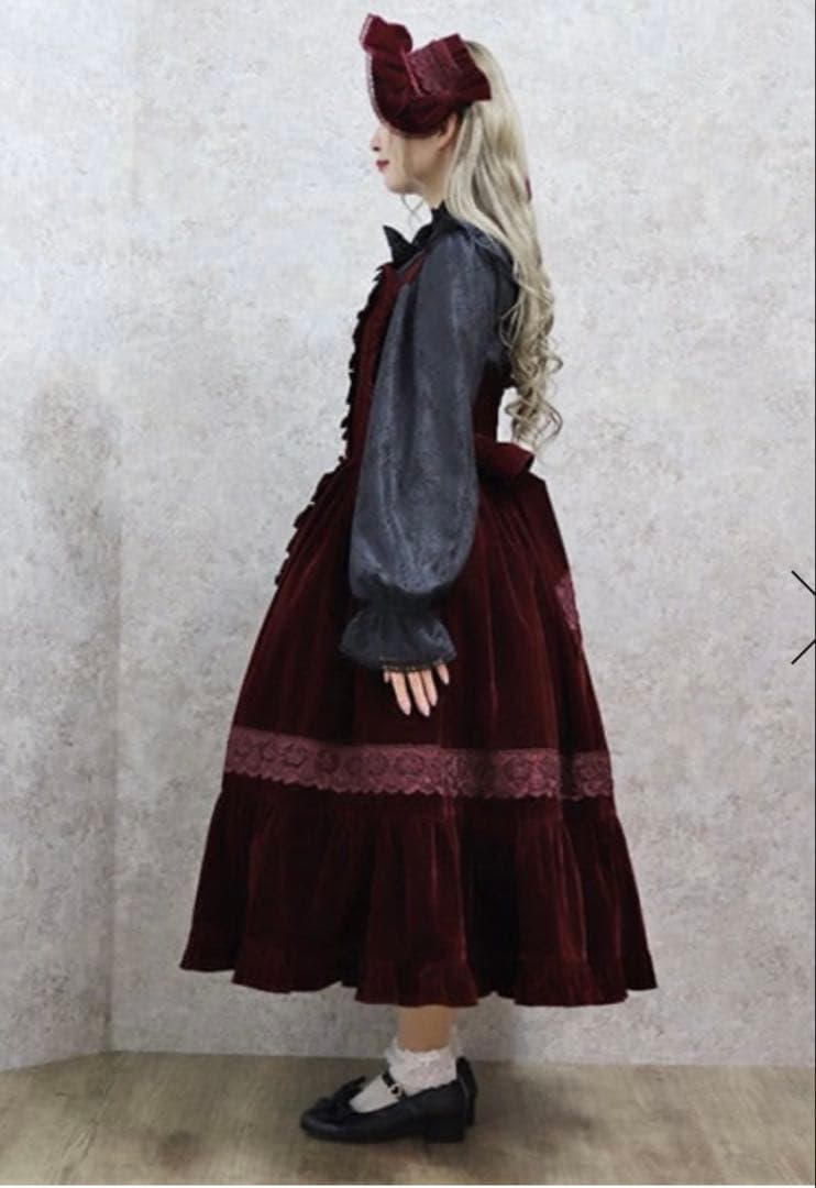 axes femme ベルベットドールジャンスカ　ワイン　新品未使用