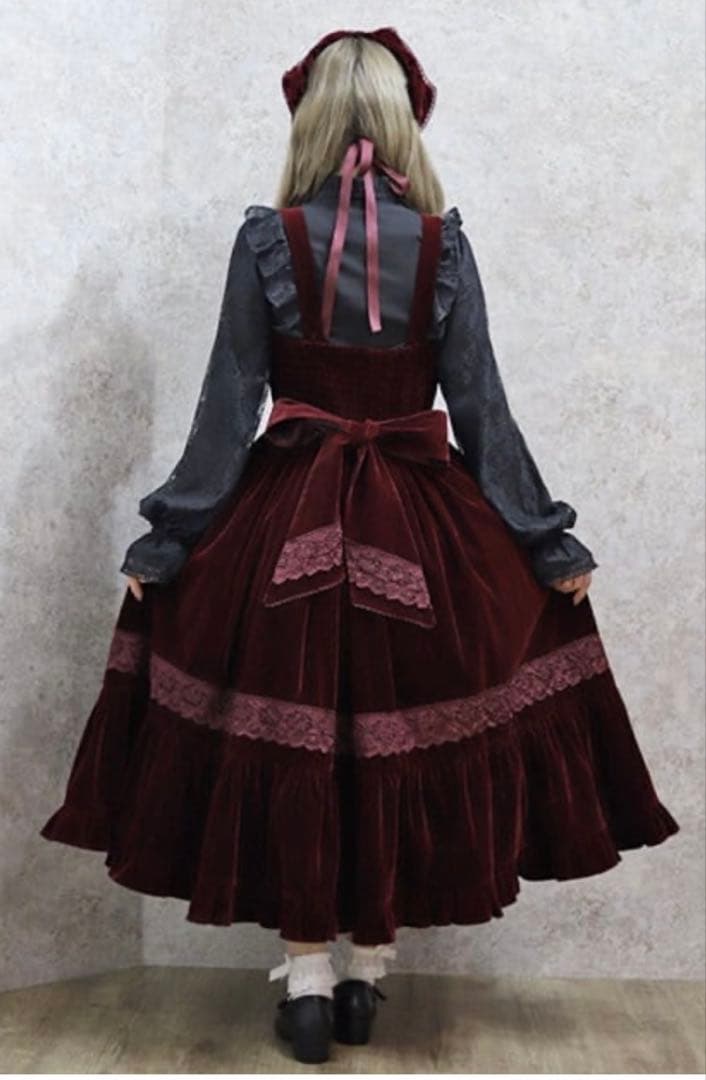 axes femme ベルベットドールジャンスカ　ワイン　新品未使用