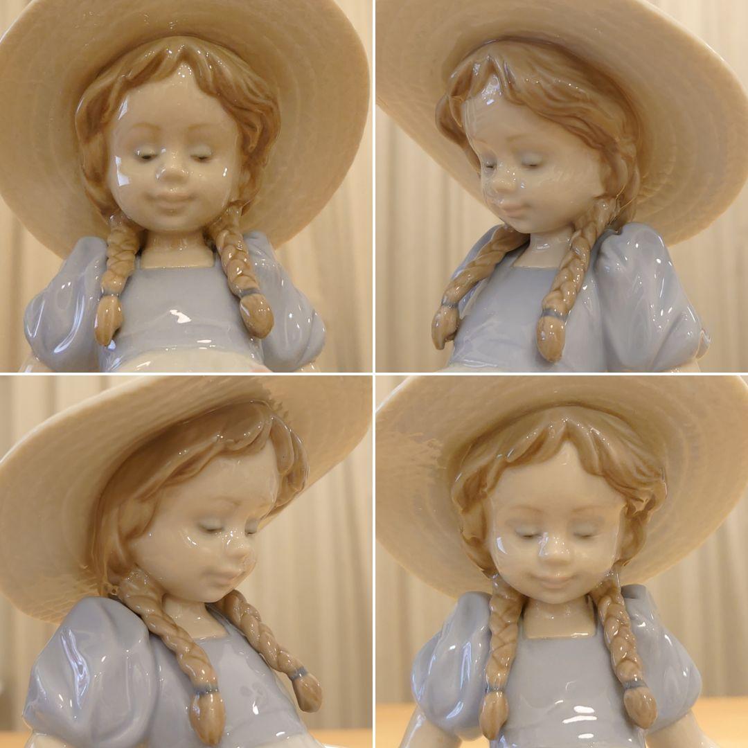 【極美品 欠損無】LLADRO リヤドロ No.6756『たくさん摘めたよ！』