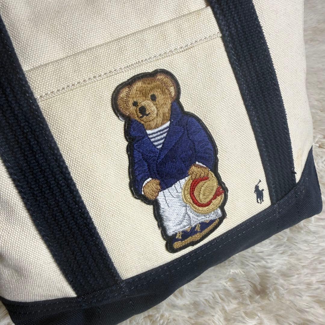 ポロ ラルフローレン ポロベア キャンバス トートバッグ スモール