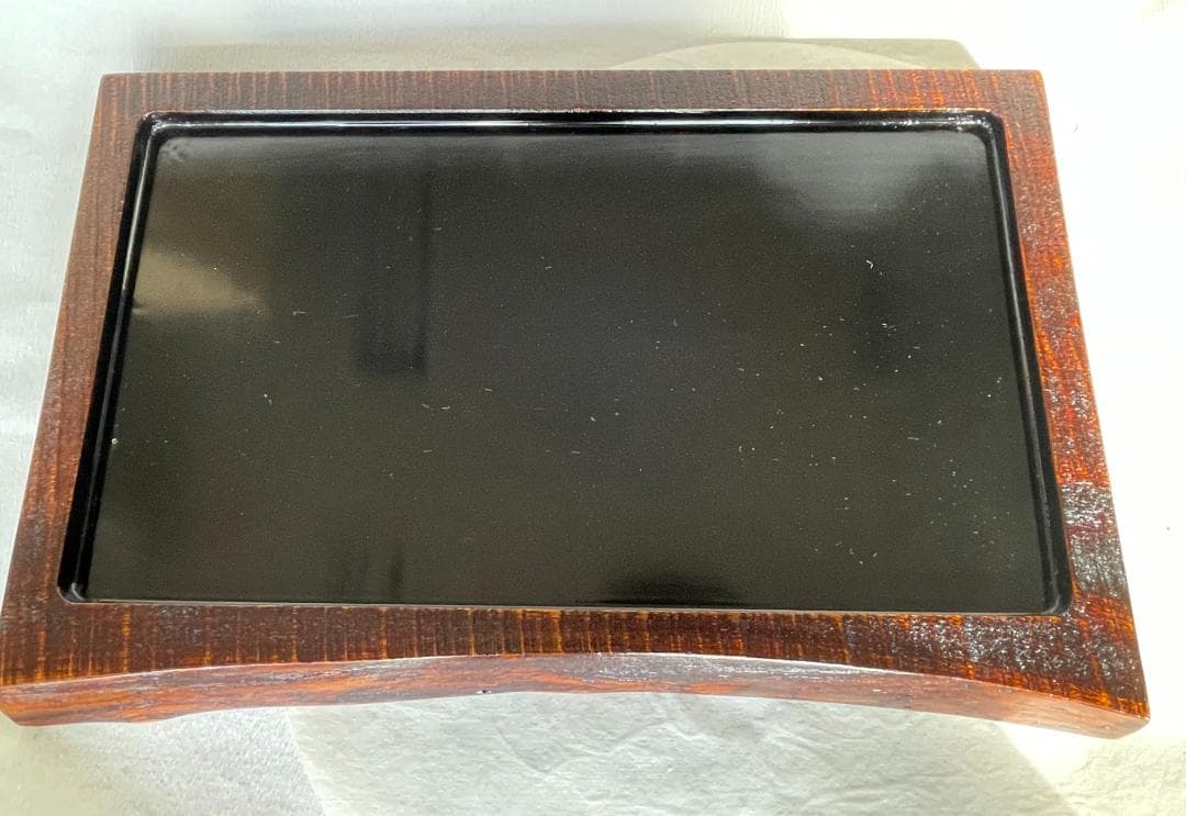 自然木盛台 内黒 敷台トレー 敷盆産 木製 香川漆器 讃岐漆器 漆器