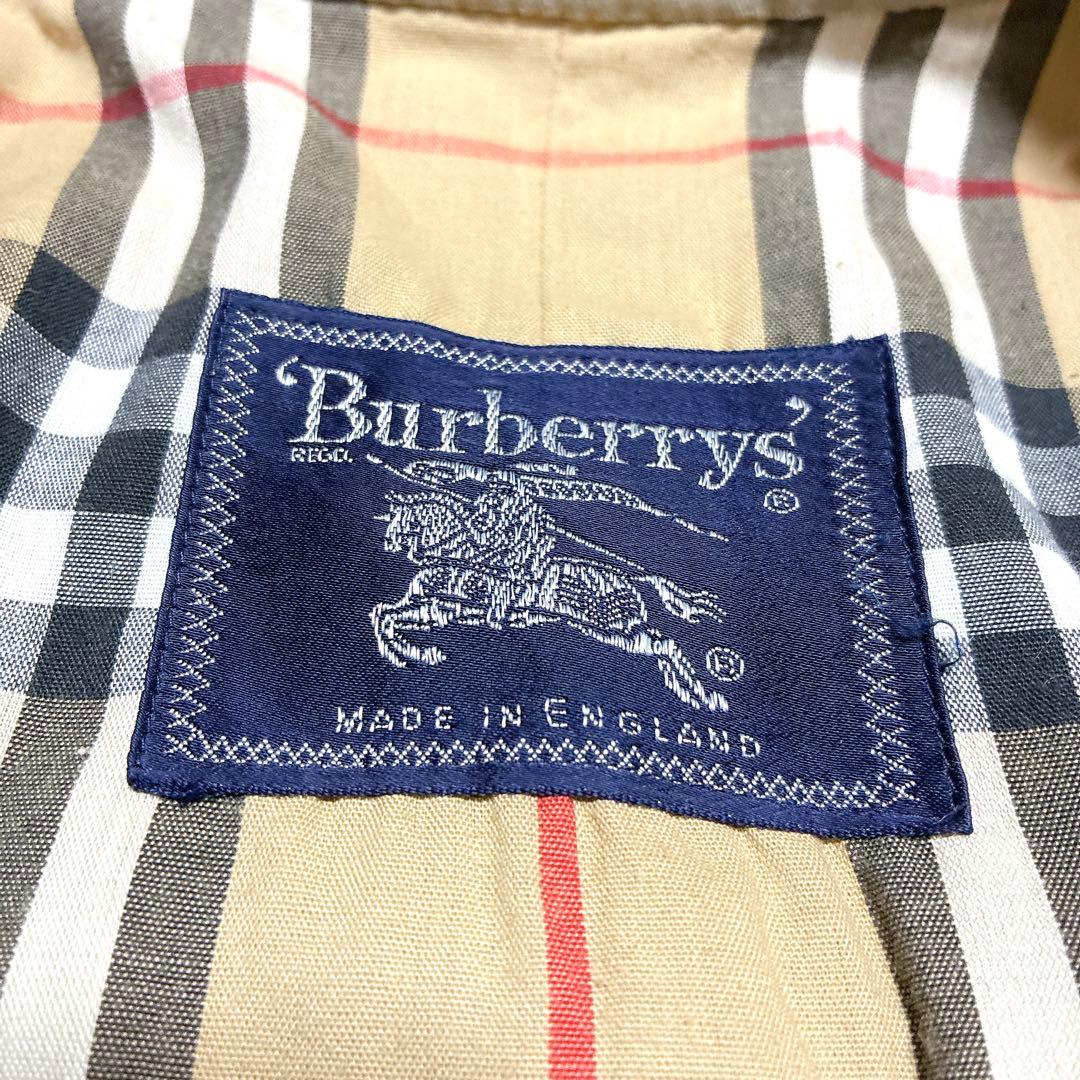 ヴィンテージ　バーバリーズ　 ステンカラーコート　ノバチェック　48
