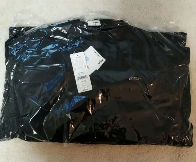 冬　新品　L プリンス Prince 黒 テニスウェア 中綿　保温　防風　UV