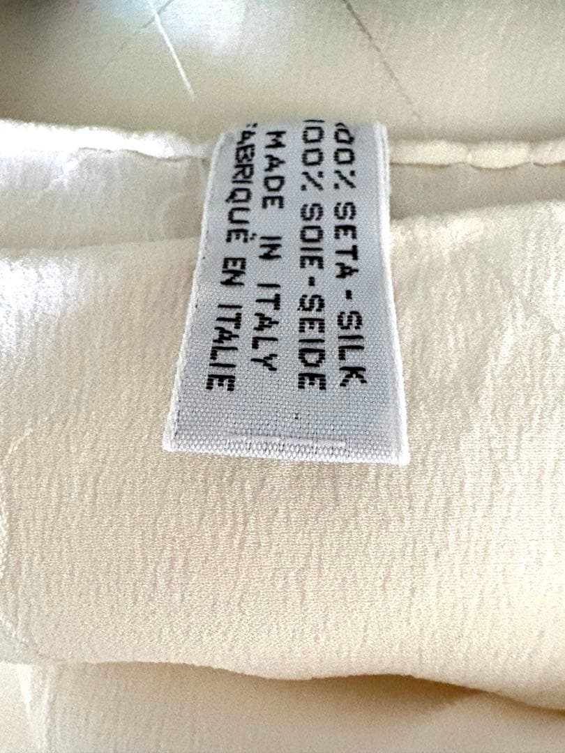 【moooo】Cartier シルクスカーフ　ホワイト