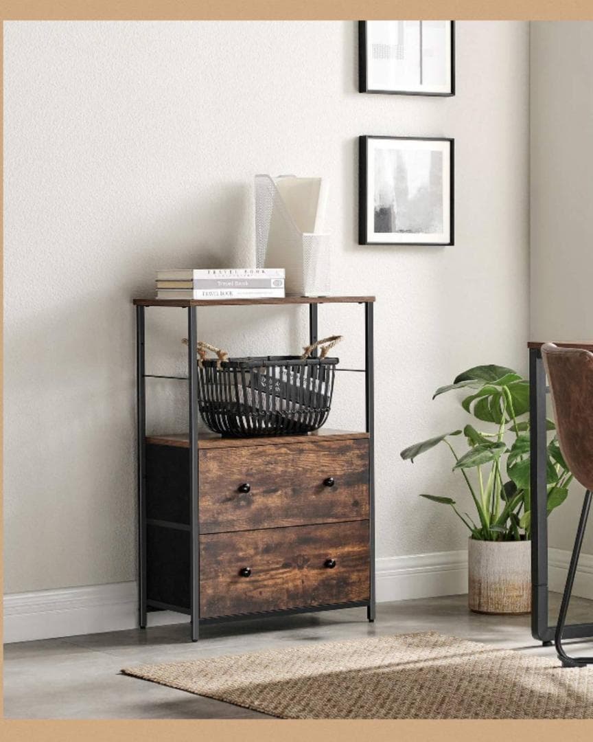 簡単組み立て収納チェスト ヴィンテージスタイル