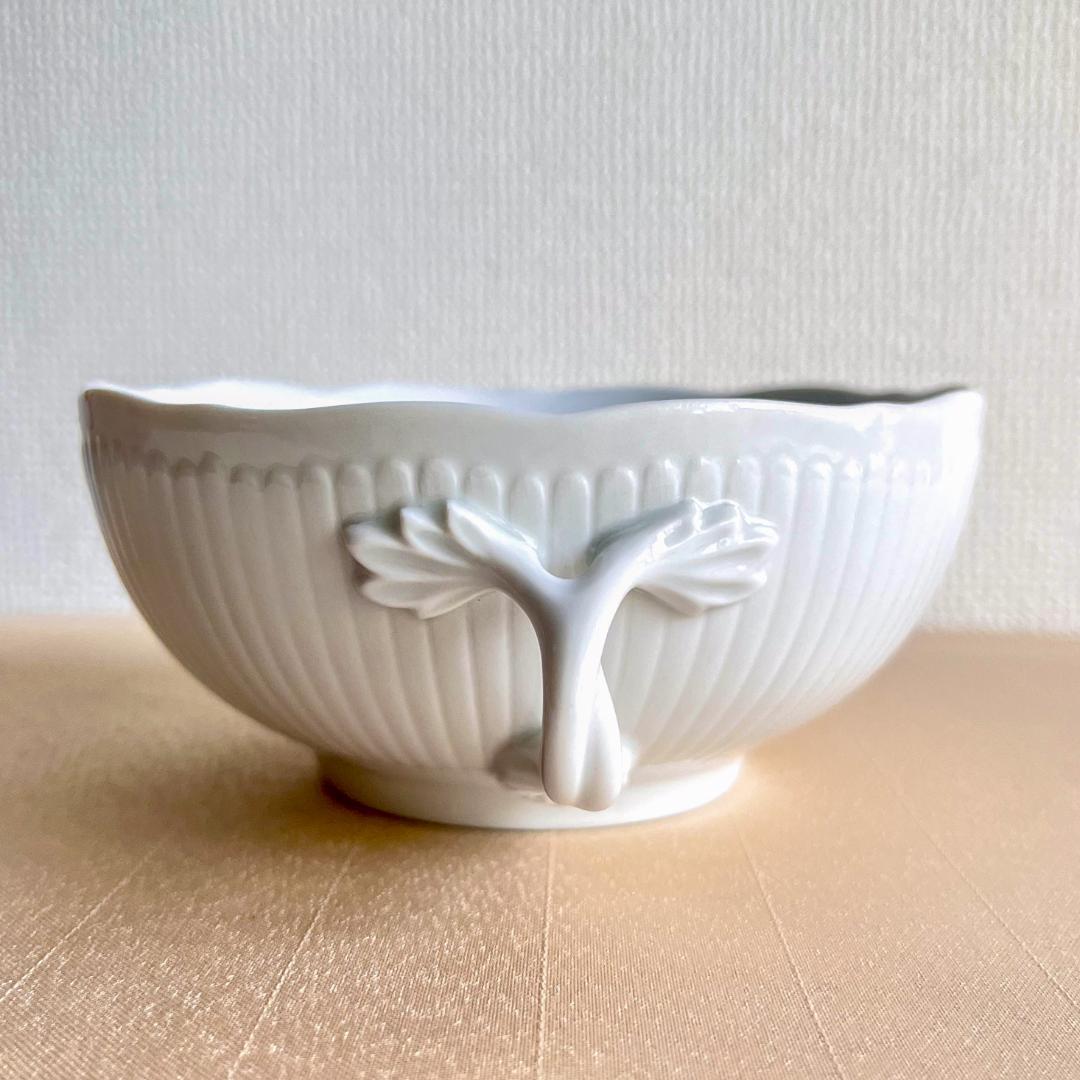 ★新品未使用★CESKY PORCELAN ダブルハンドル　スープボール2点
