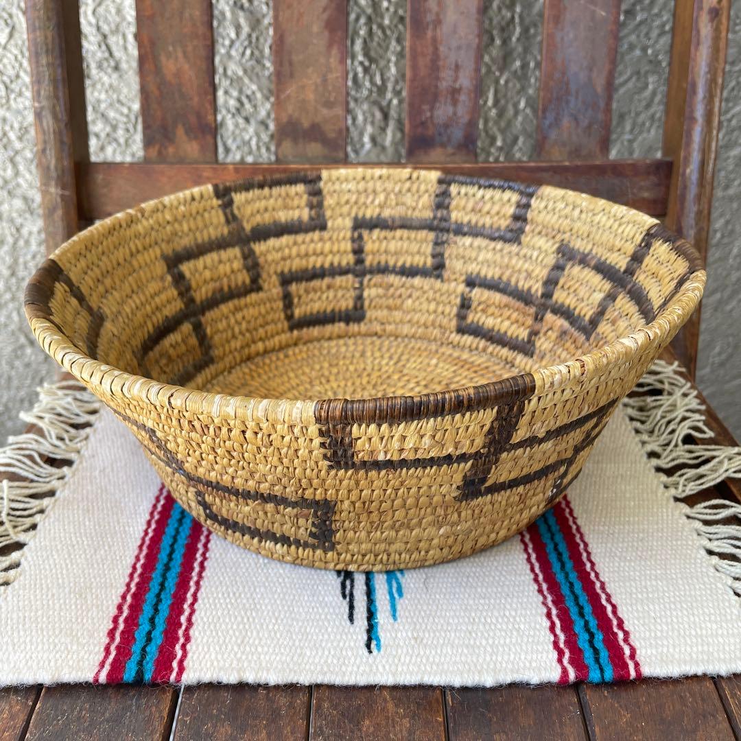 20s〜30s アンティーク　ネイティブアメリカンバスケット　USAヴィンテージ