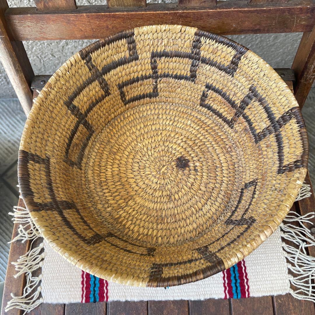 20s〜30s アンティーク　ネイティブアメリカンバスケット　USAヴィンテージ