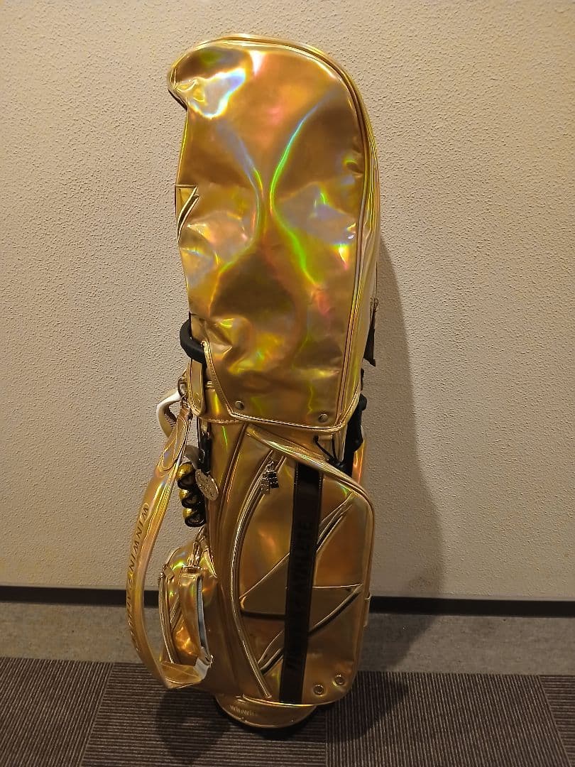 ゴールドゴルフバッグ