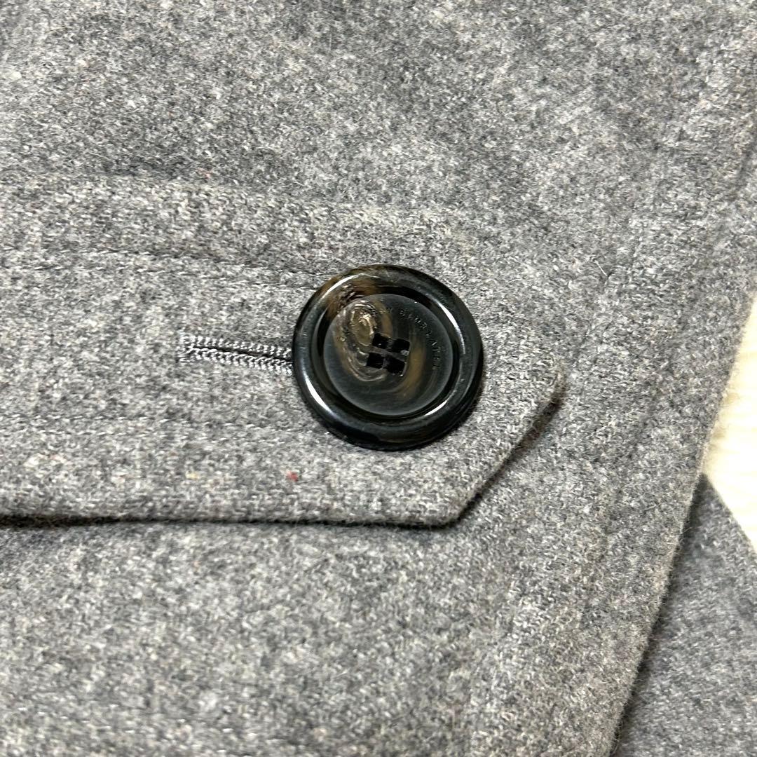 アンゴラ✨BURBERRYBLUE LABELバーバリー ダッフルコートグレーL