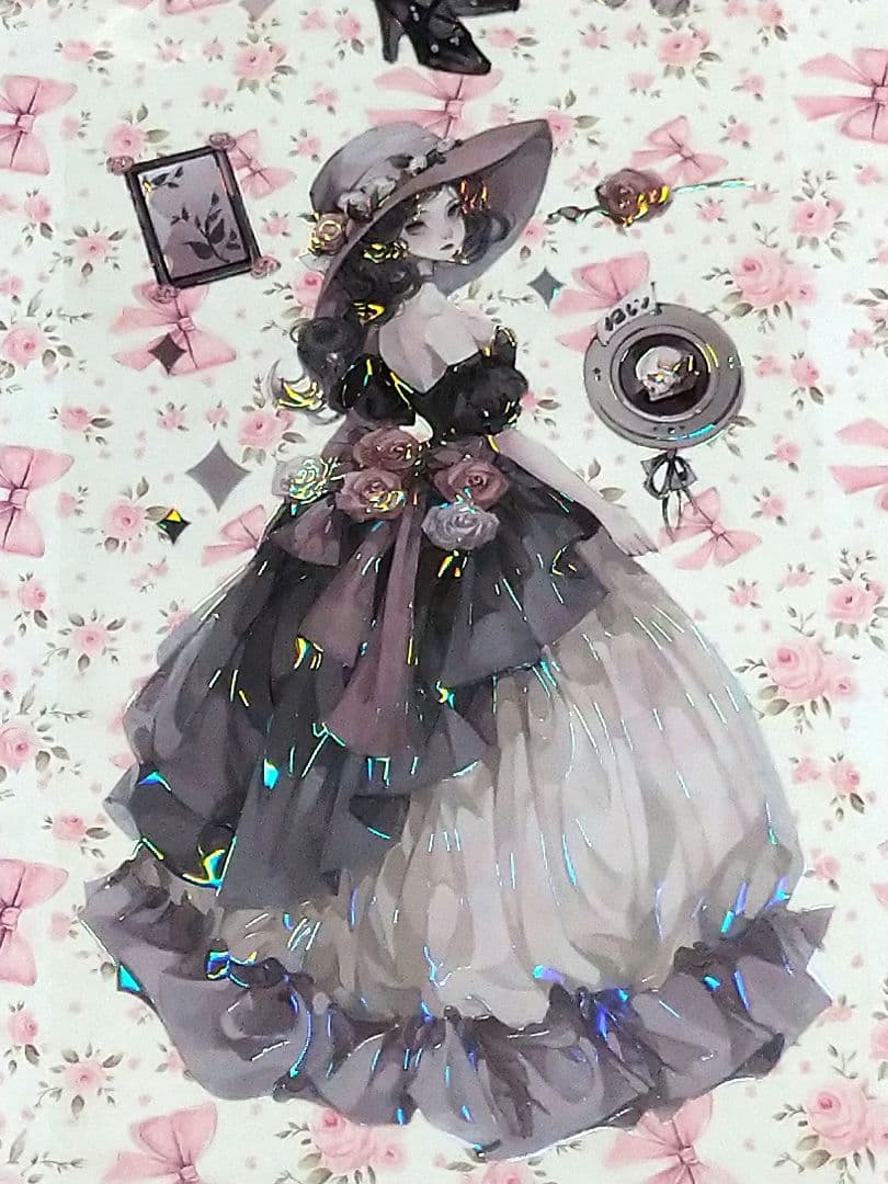 J1090＃暗夜莉莉丝(贝壳光)一木一横切り売り海外人物マステ女の子