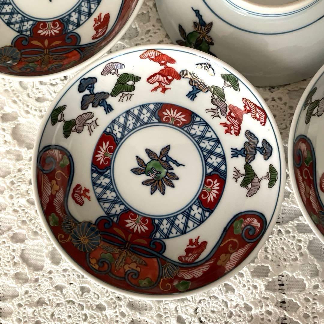 源右衛門　松絵　木箱入り五枚セットのお値打ち品　　銘々皿　　新品　一級品