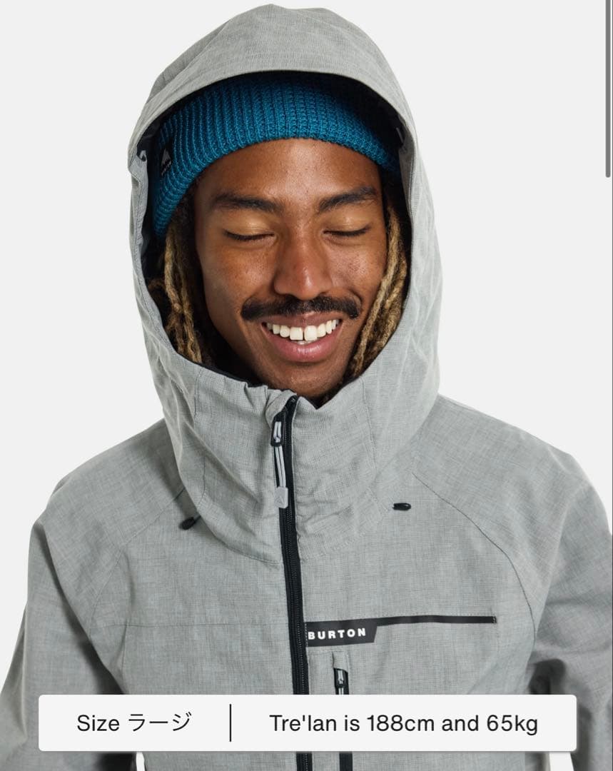 美品 BURTON Lodgepole ジャケット グレー バートン Mサイズ