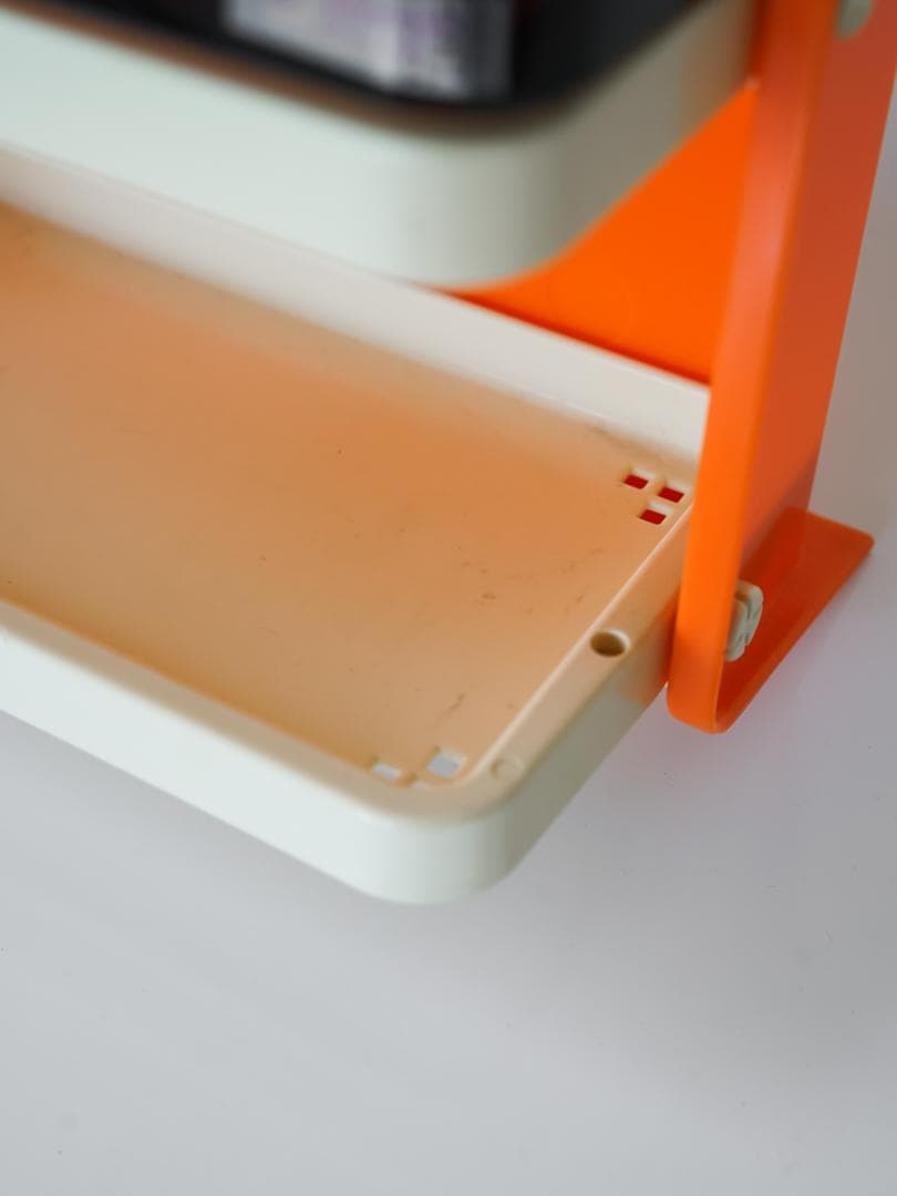 60-70's ミラー付 ウォールシェルフ/棚 スペースエイジ レトロポップ