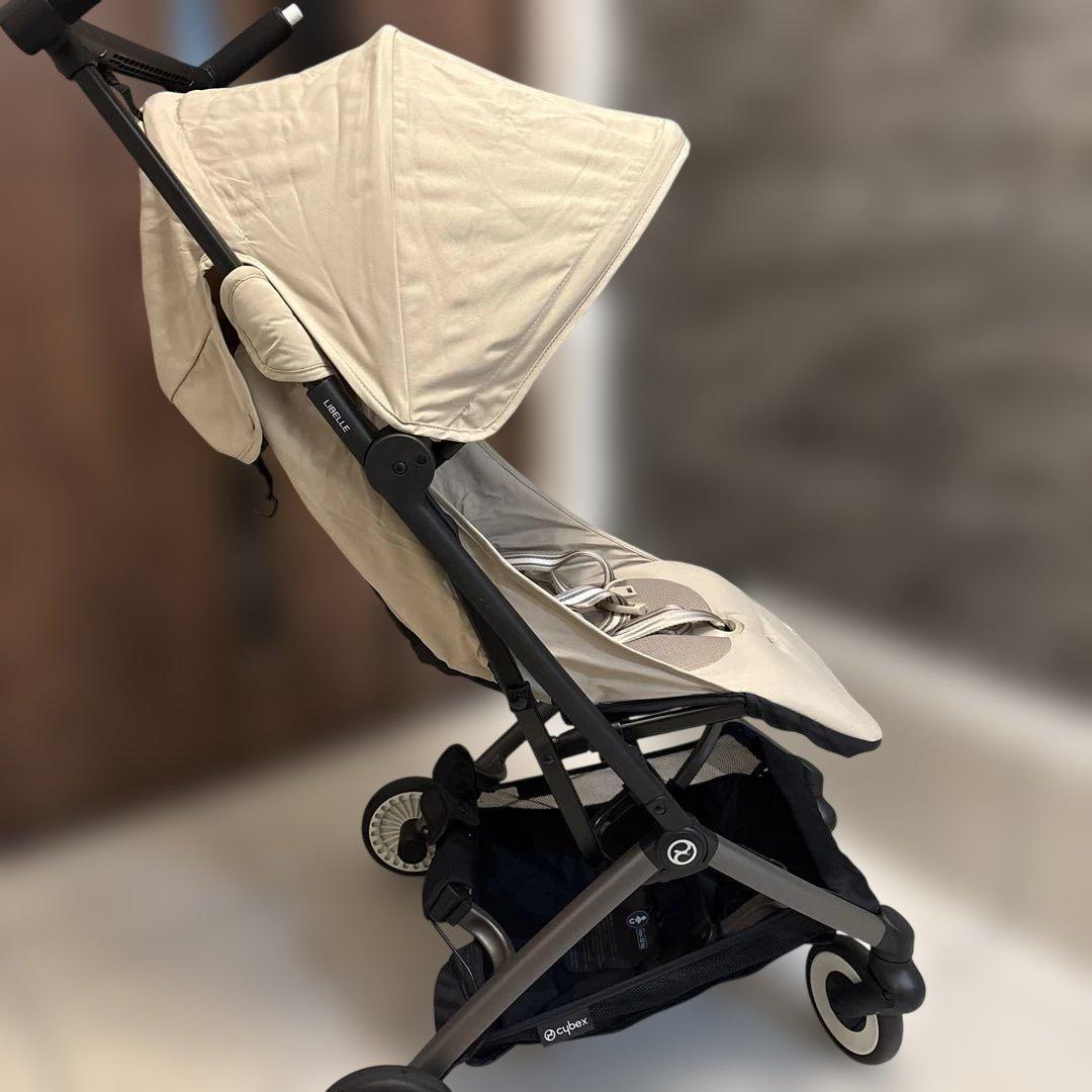 【美品】cybex サイベックス　リベル　アーモンドベージュ　純正バンパー付き